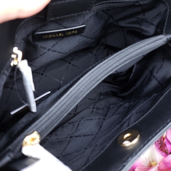 🌺NWT Michael Kors MD Sofia Tote Bag Purse Black - Picture 7 of 8